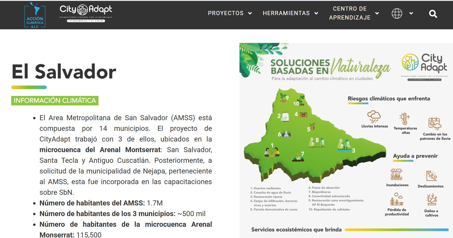 CityAdapt - Reconectando ciudades con la naturaleza - El Salvador