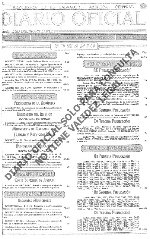 Ley del Medio Ambiente 1998